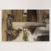 Sentry bewaakt een poort met zijn hond legpuzzel (Horizontaal)