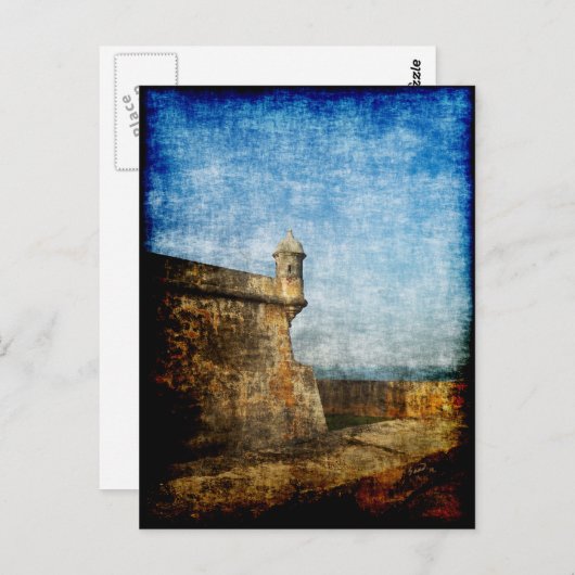 Sentry Post Old San Juan Briefkaart (Voorkant / Achterkant)