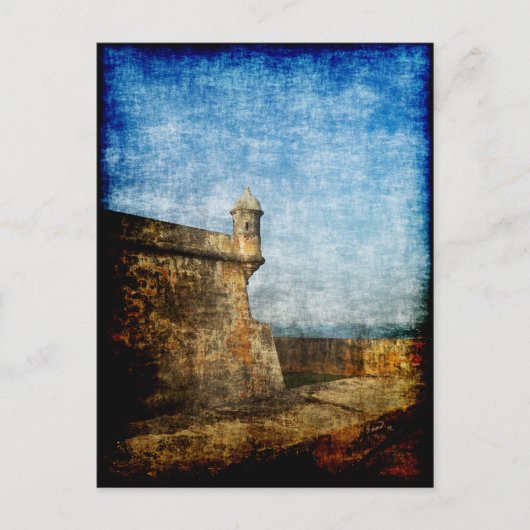 Sentry Post Old San Juan Briefkaart (Voorkant)