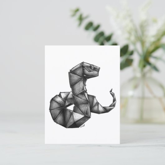 SentrySnake - Briefkaart (Staand voorkant)