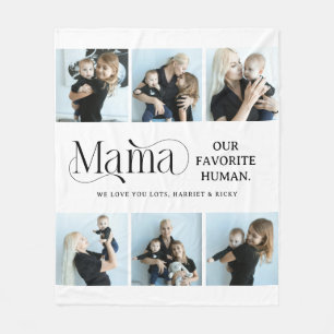 Sentsationele Fotocollage Mama Aandenken  Fleece Deken