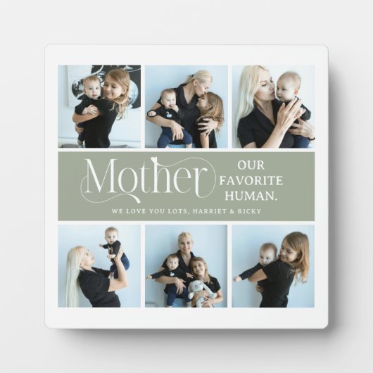 Sentsationele Fotocollage Moeder Cadeau Fotoplaat (Voorkant)