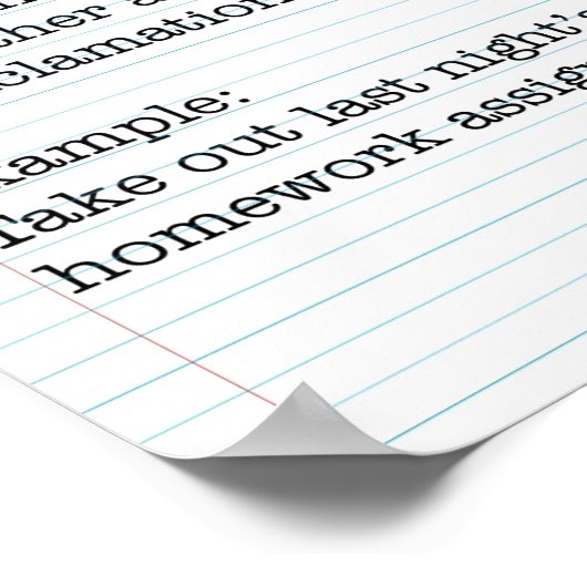 Sentypen: Imperatieve zinnen Poster (Hoek)