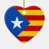 Senyera Estelada Keramisch Ornament (Achterkant)