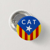 Senyera Estelada Ronde Button 3,2 Cm (Voorkant /achterkant)