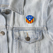 Senyera Estelada Ronde Button 3,2 Cm (In situ)