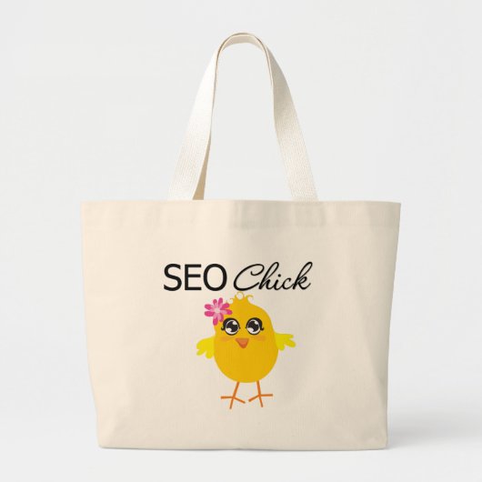 SEO Chick Grote Tote Bag (Voorkant)