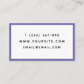 SEO Consultant roze Paarse mozaïekpatroon Modern Visitekaartje (Achterkant)