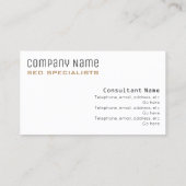 SEO Consultants Visitekaartjes (Achterkant)