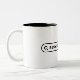 SEO Merch Quote Tweekleurige Koffiemok