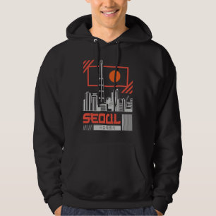 Seoel hoofdstad van Zuid-Korea Hangul Koreaans Sch Hoodie
