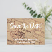 Seoel, Zuid-Korea Antieke kaart (Staand voorkant)