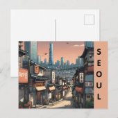 Seoel Zuid-Korea City Travel Landmark Briefkaart (Voorkant / Achterkant)