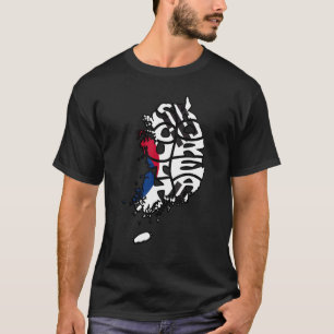 Seoel Zuid-Korea Esthetische Koreaanse Vlag Hoofds T-shirt