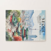 Seoel Zuid-Korea Legpuzzel Vintage Reis (Horizontaal)