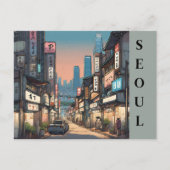 Seoel  Zuid-Korea Reizen Aziatisch Cityscape Briefkaart (Voorkant)