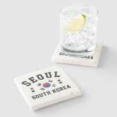 Seoel Zuid-Korea Stenen Onderzetter (Zijkant)