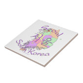 Seoel Zuid-Korea Tegeltje (Zijkant)
