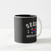 Seoel Zuid-Korea Tweekleurige Koffiemok (Voorkant rechts)