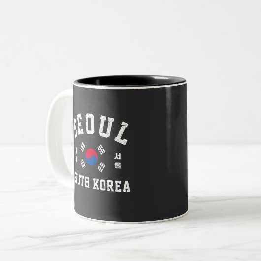 Seoel Zuid-Korea Tweekleurige Koffiemok (Voorkant links)