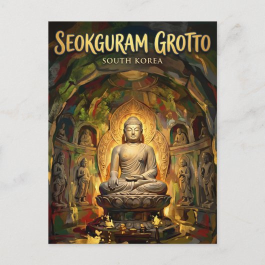 Seokguram Grotto Zuid-Korea Briefkaart (Voorkant)