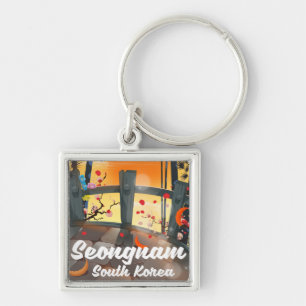 Seongnam Zuid-Korea reisposter Sleutelhanger