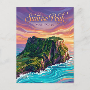 Seongsan Ilchulbong Zuid-Korea Briefkaart