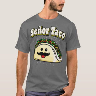 Seor Taco Grappig Kawaii Mexicaans eten T-shirt