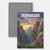 Seoraksan Nationaal Park Korea Magneet (Voorkant / Achterkant)