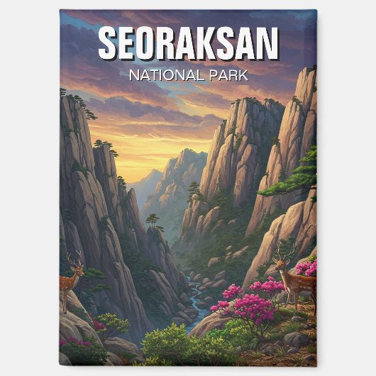 Seoraksan Nationaal Park Korea Magneet (Voorkant)