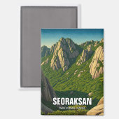 Seoraksan Nationaal Park Korea Magneet (Voorkant / Achterkant)