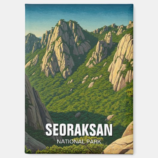 Seoraksan Nationaal Park Korea Magneet (Voorkant)