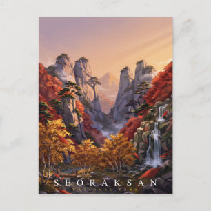 Seoraksan National Park Zuid-Korea Reizen Briefkaart