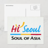 seoul asia briefkaart (Voorkant / Achterkant)