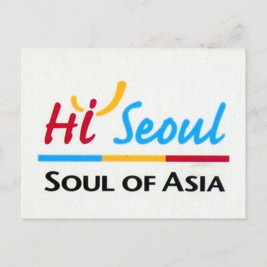 seoul asia briefkaart (Voorkant)