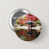 Seoul Autumn Colors Ronde Button 5,7 Cm (Voorkant /achterkant)