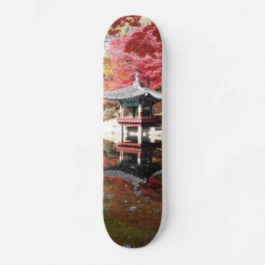 Seoul Autumn Japanse tuin Persoonlijk Skateboard (Voorkant)