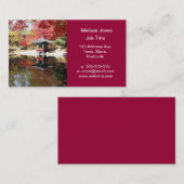 Seoul Autumn Japanse tuin Visitekaartje (Voorkant / Achterkant)