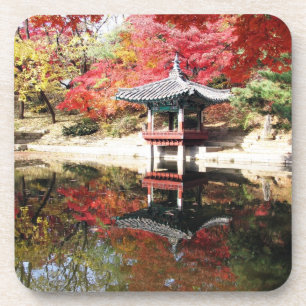 Seoul Autumn kleuren kurk onderzetters