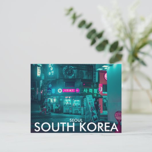 Seoul, Briefkaart Zuid-Korea (Staand voorkant)