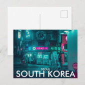 Seoul, Briefkaart Zuid-Korea (Voorkant / Achterkant)