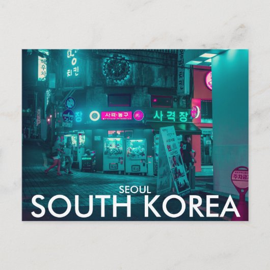 Seoul, Briefkaart Zuid-Korea (Voorkant)