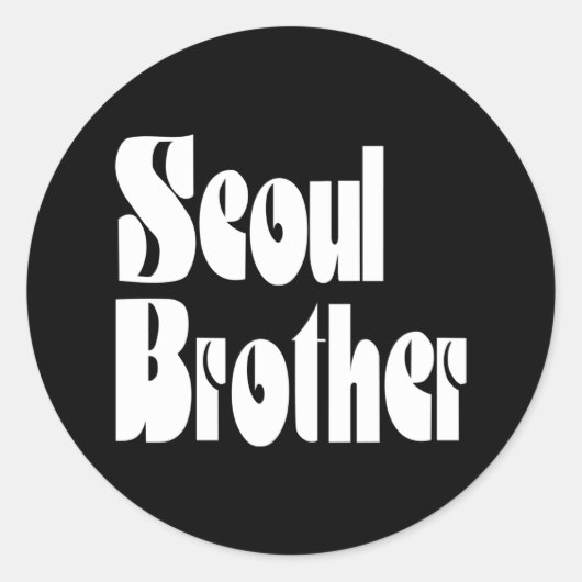 Seoul Brother Classic Round Sticker (Voorkant)