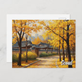 Seoul Bukchon Zuid-Korea Reizen Briefkaart (Voorkant / Achterkant)