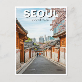 Seoul Bukchon Zuid-Korea Reizen Briefkaart