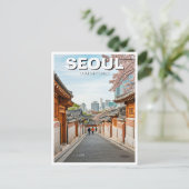 Seoul Bukchon Zuid-Korea Reizen Briefkaart (Staand voorkant)