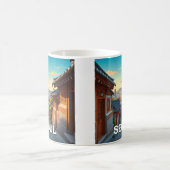 Seoul Bukchon Zuid-Korea Zonsondergang Koffiemok (Center)