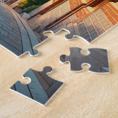 Seoul Bukchon Zuid-Korea Zonsondergang Legpuzzel (Zijkant)