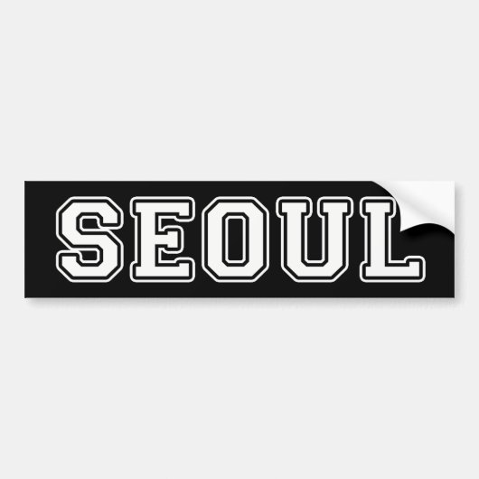 Seoul Bumpersticker (Voorkant)