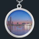 Seoul Capital of South Korea City Skyline Zilver Vergulden Ketting<br><div class="desc">Seoul Capital of South Korea City Skyline</div>